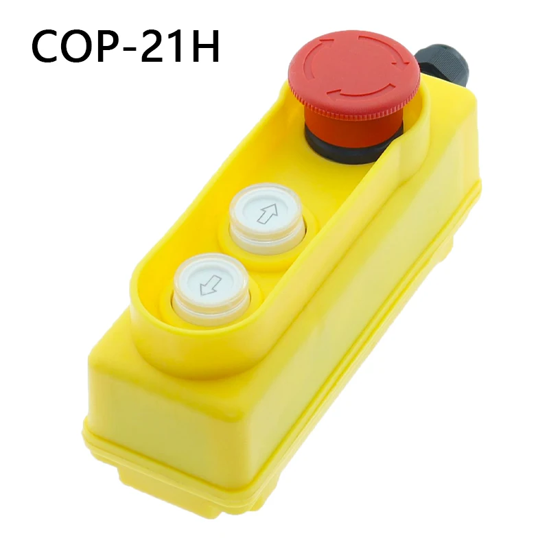 COP-21H Rain Proof Lifting Button Box Emergency Stop Button Switch 2.2KW Direct Control Electric Hoist Switch 250V