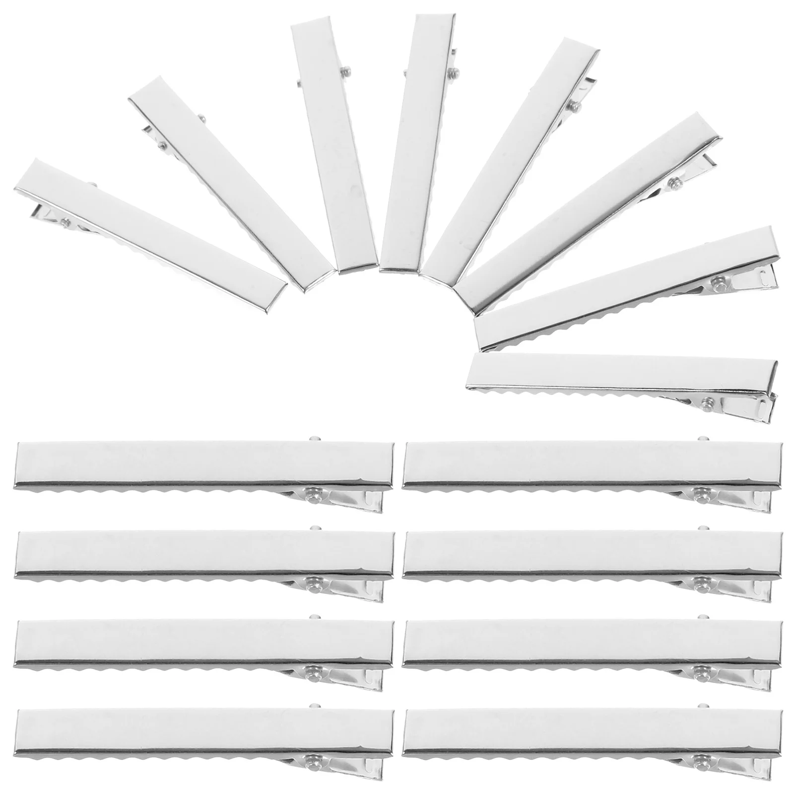 

100pcs Alligator Hair Clips Metal Barrettes Stylish Secure Hold Hairpins For Daily Salon Diy Use Iron Clips