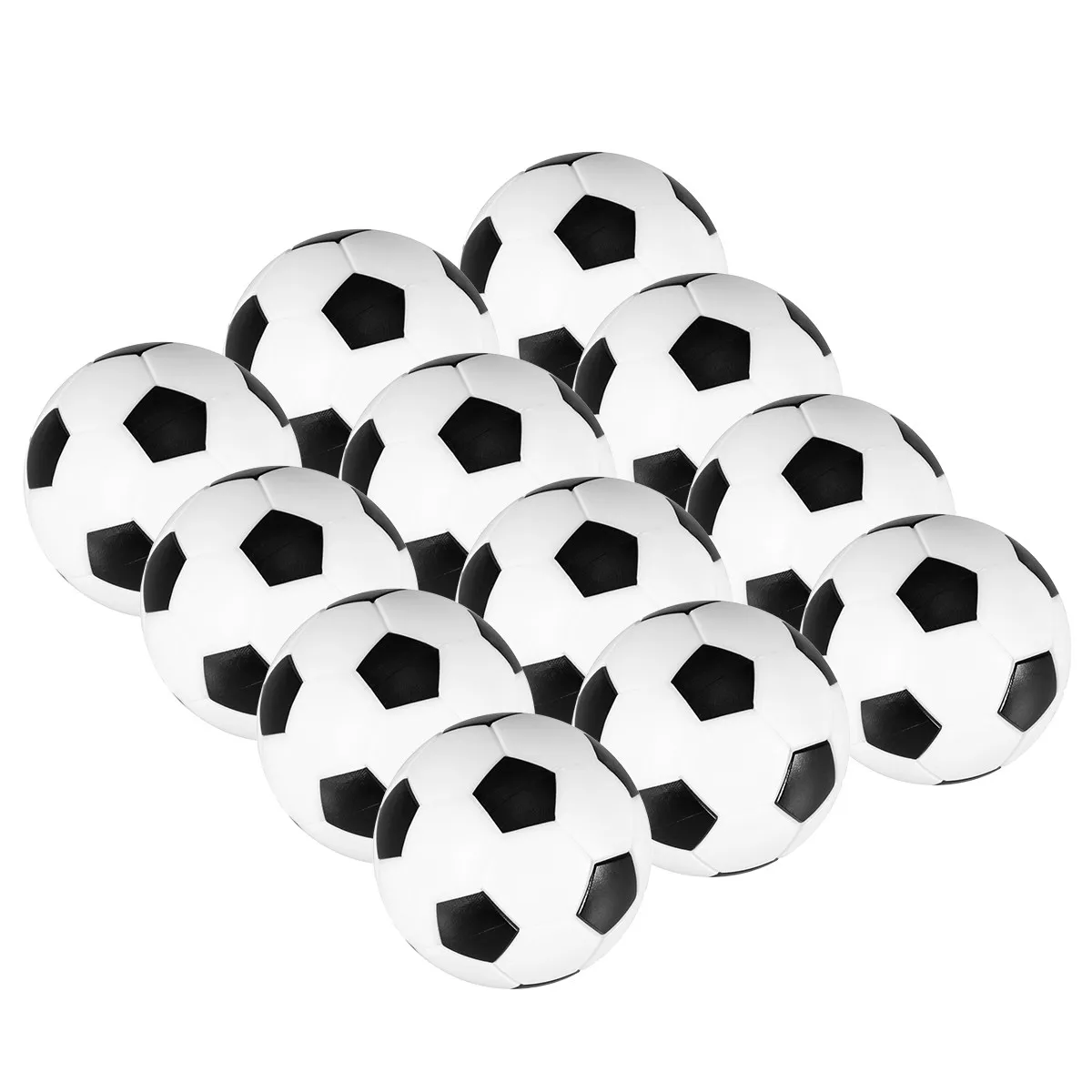 

12Pcs 36Mm Foosball Table Balls Replacement Black White Mini Footballs for Most Standard Foosball Tables Fast Responsive