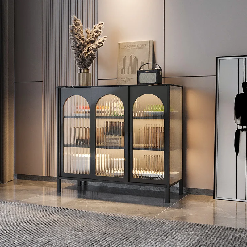 Side cabinet Display Household tea  Living room wall storage bookcase Kitchen cabinet Balcony storage cabinet