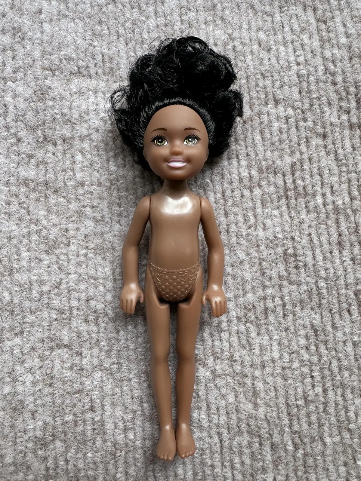Mini Kelly de 13cm para niños y niñas, 5 pulgadas, piel ordinaria oscura, cuerpo desnudo, Bjd 1/12, juguetes para niños, regalos de cumpleaños