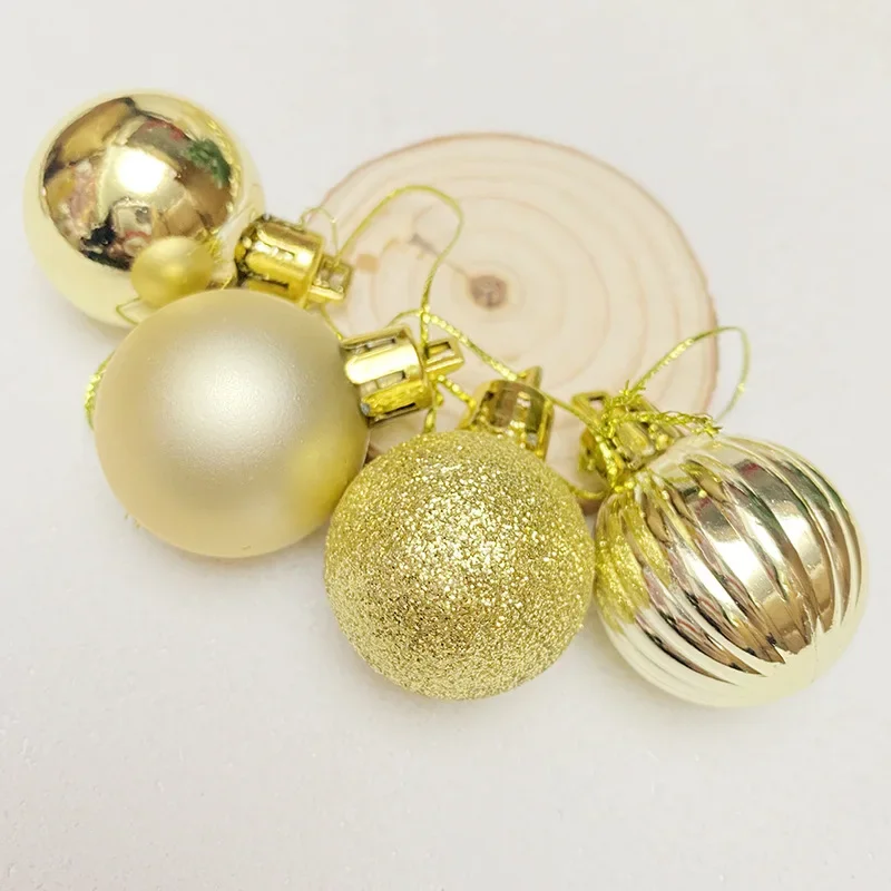 

24pcs 3cm Christmas Tree Decorations Balls Bauble Xmas Party Hanging Ball Ornaments Christmas Decorations for Home New Year Gift