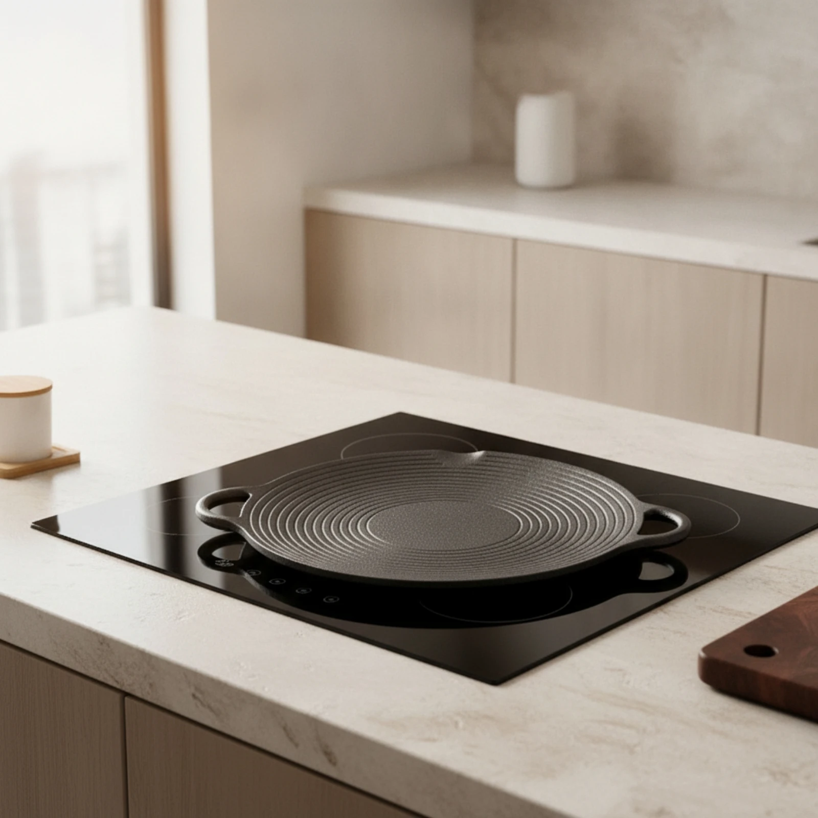 Korean BBQ Grill Pan Induction Compatible Korean Grill Pan Griddle Uncoated Cookware Ridged for Home Cooks, Tabletop Grilling view 5