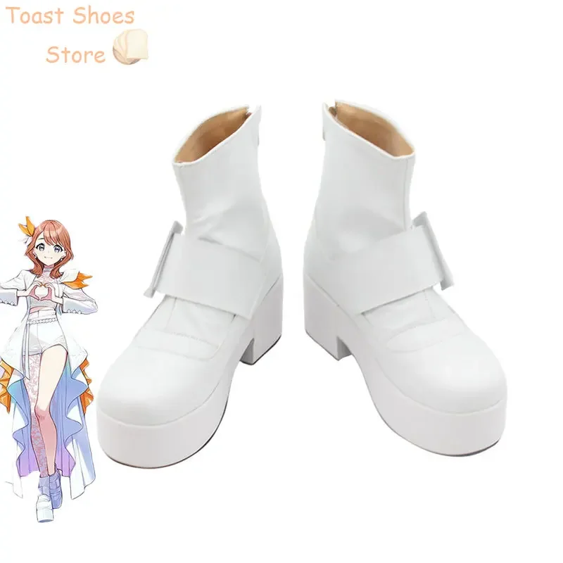 

Hanasato Minori Cosplay Shoes Game PJSK More More Jump Cosplay Props Halloween Carnival Boots PU Leather Shoes Costume Prop