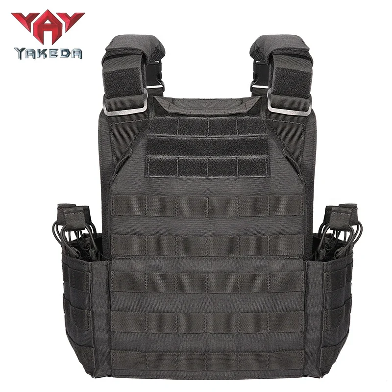 YAKEDA-1000D Nylon Plate Carrier Tactical Vest, Outdoor Hunting Protective, Adjustable Molle Vest, Airsoft Combat Accessories