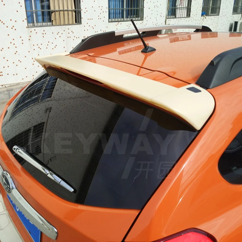 For Subaru XV 2009-2016 High quality ABS Plastic Rear Roof Spoiler Wing Trunk Lip Boot Cover Car Styling