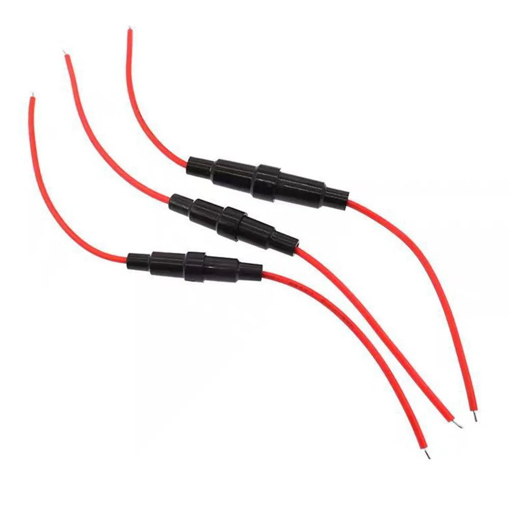 Premium 10 Inline Fuse Holders Fast Blow Screw Type  22AWG Wire Excellent Electrical Conductivity  Easy to Install