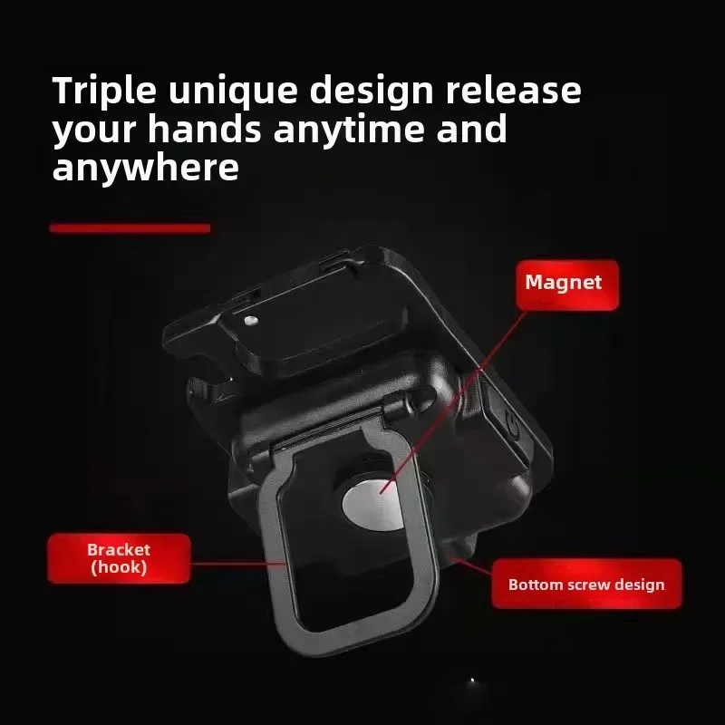 Mini Keychain Lamp TYPE-C Charging Camping Multi Functional Portable Strong Light Magnetic Work Light Keychain Flashlight