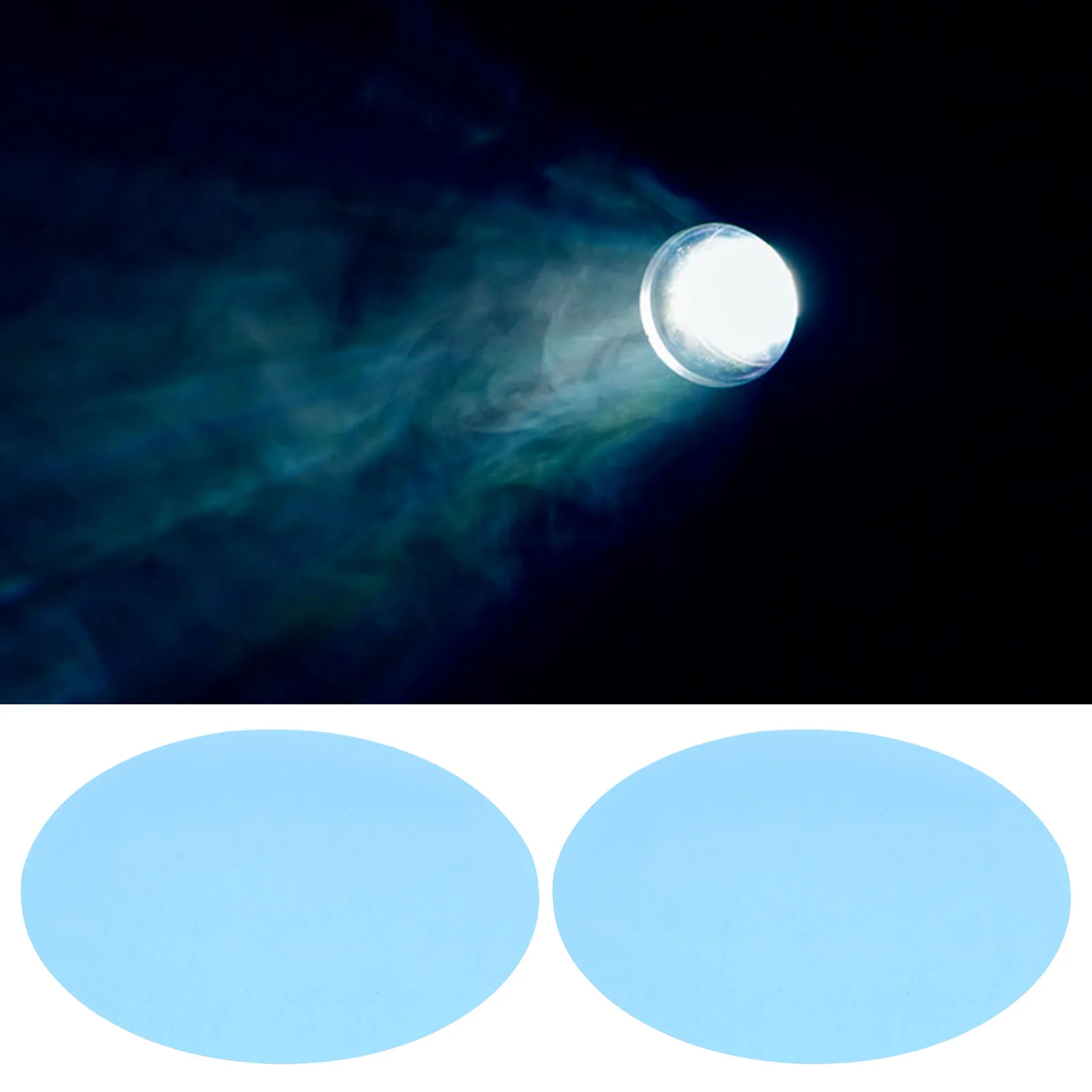 

15pcs Color Changing Light Sticker Transparent Round Gel Sheets Adhesive Lamp Color Correction Film For Home Party Festival