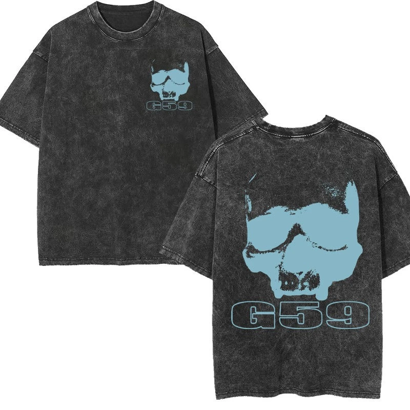 

Retro Street Summer Trend Brand Concert European Version Cotton Washed Fashion Printed O-Neck Fashion InsT-Shirt