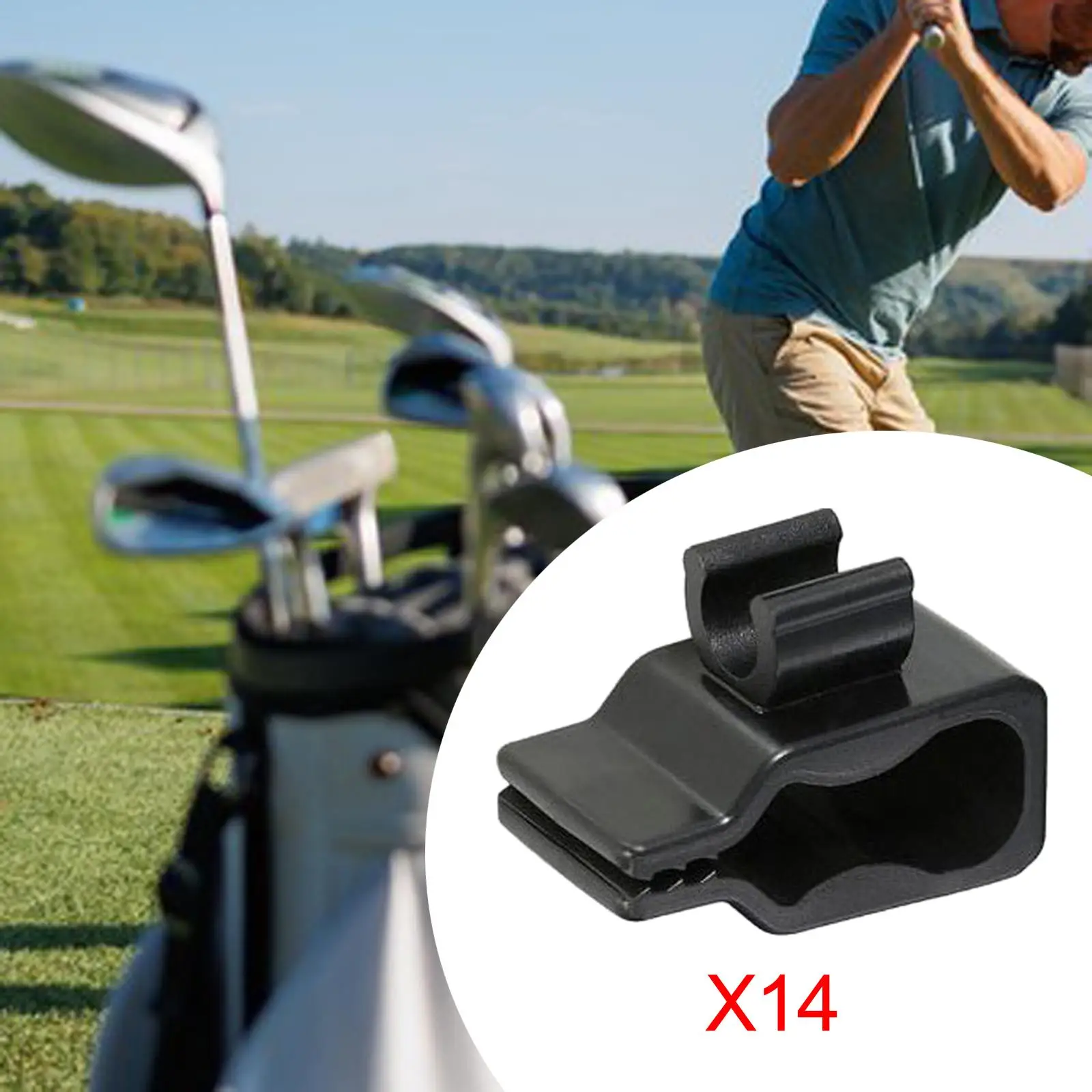 

Golf Putter Clips, Golf Bag Clip Clamp, Accessories for Black Golf Club Bags, Gift Brackets
