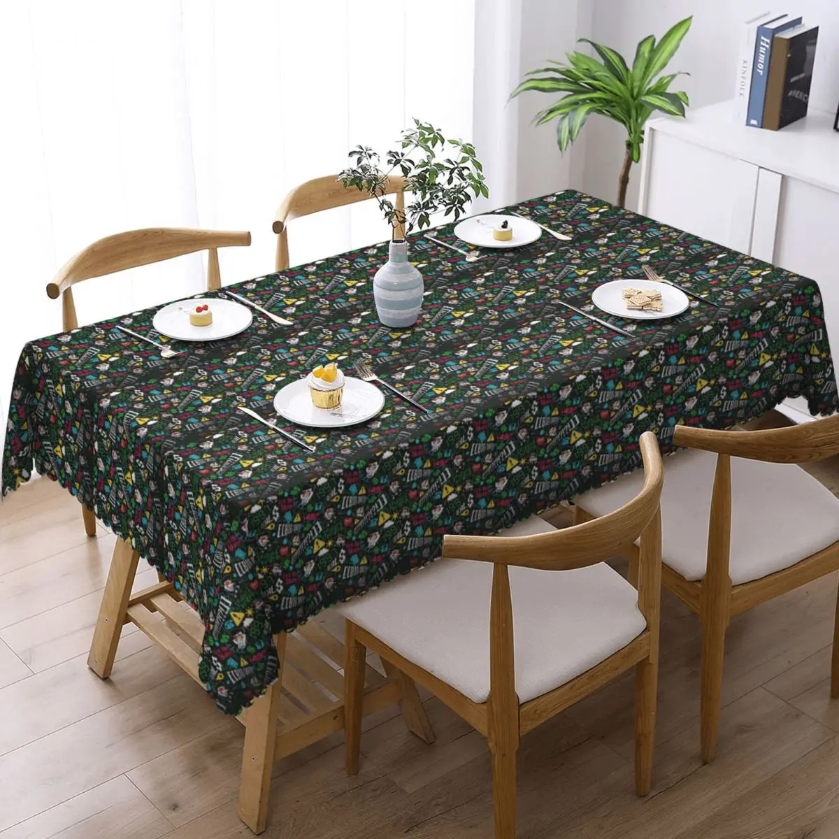 Deltarune SPAMTON G Tablecloth Restaurant Kitchen Rectangular Tablecloth Festival Party Tablecloth Outdoor Dining Table Cover