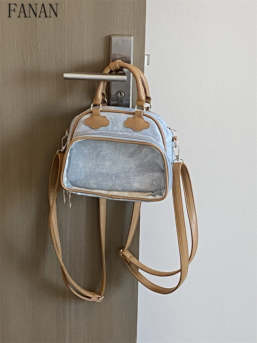 

Оригинальный джинсовый цветной рюкзак с облаком, детская сумка, милые сумки через плечо на одно плечо, женская сумка