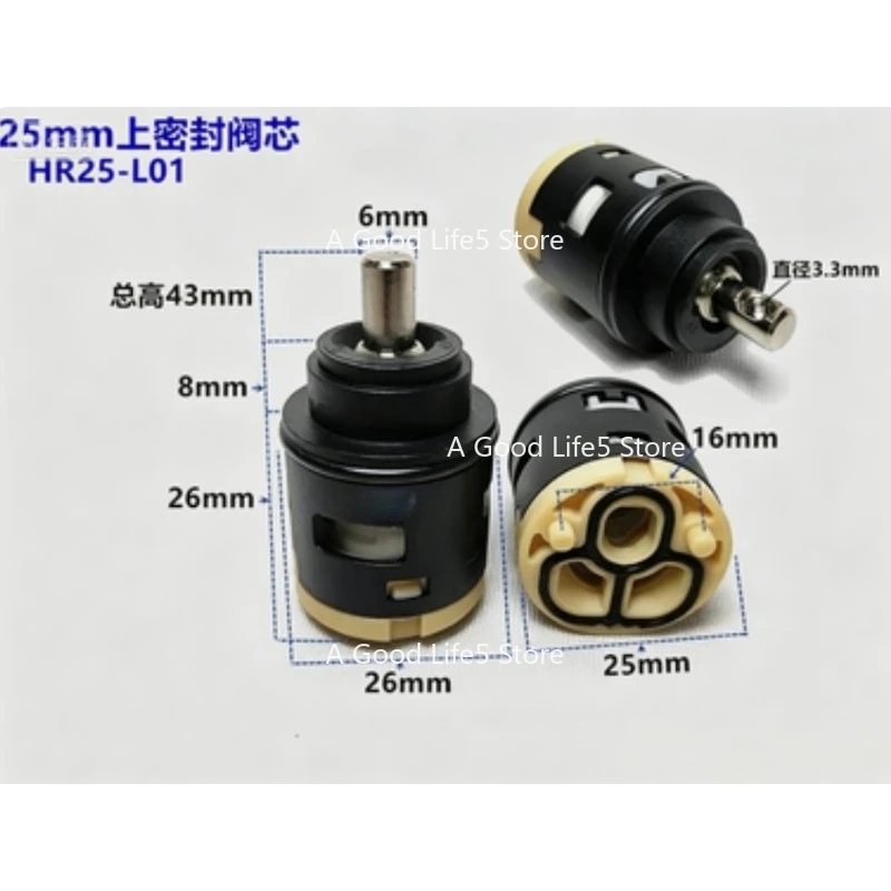 Suitable for 20/27/35/40mm Watersaving Replacement Ceramic Spool Mixer Tap Faucet Cartridge Kitchen Bathroom Faucet Replace Part