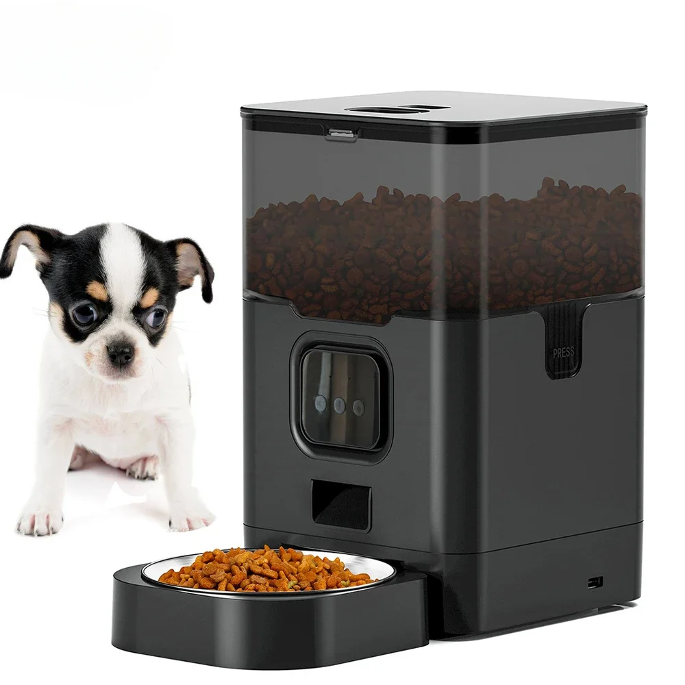 Automatic Pet Feeder Large Capacity APP Smart Cat Feeder Dog Slow Food Dispenser with WIFI Voice Timing Pet Feeding Supplie