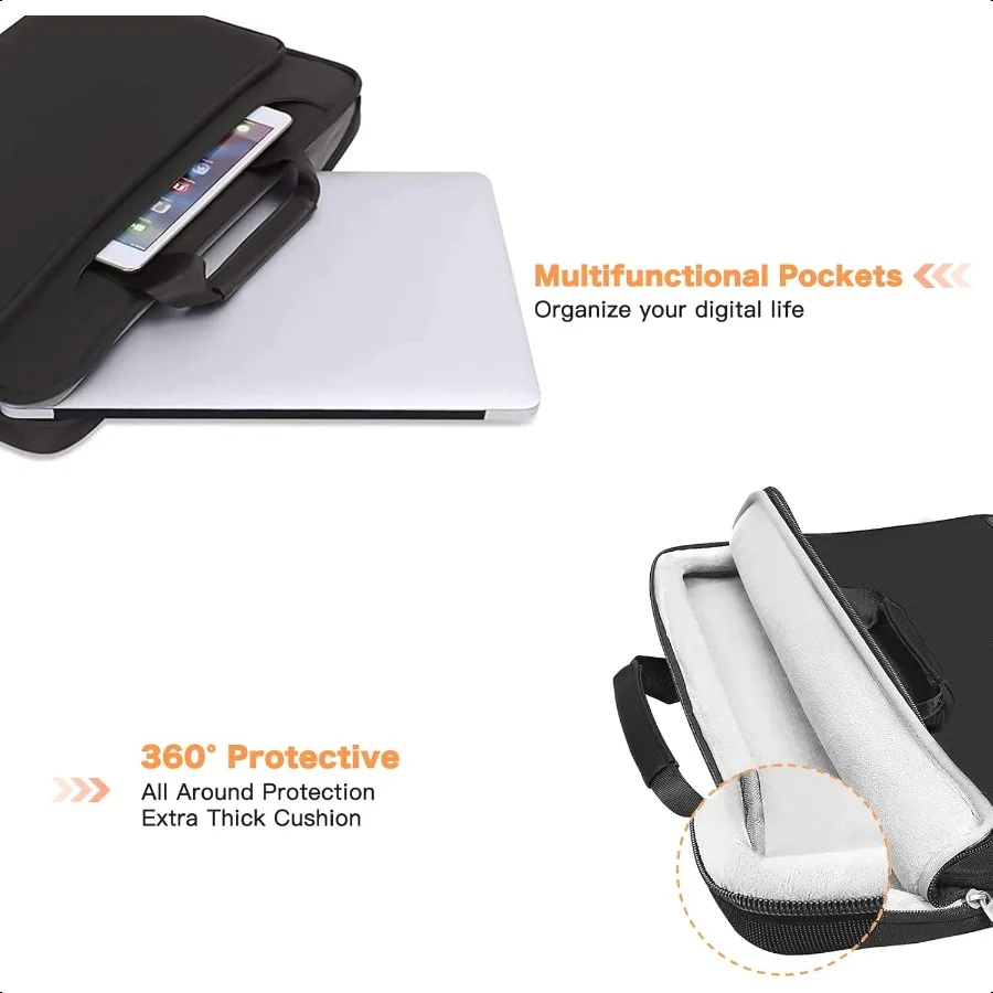 Bolsa de ombro protetora para laptop 360, compatível com Book Air 15 M4 A3241 M3 A3114 M2 A2941 Pro 16 polegadas M4 M2 M1 1515,6 polegadas Nota