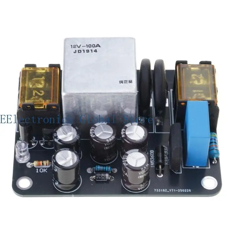 462B Industrials Soft Start Control Board 2400W 100A Relays Module With Circuit Protections For Machinery DIY And Laboratory Use