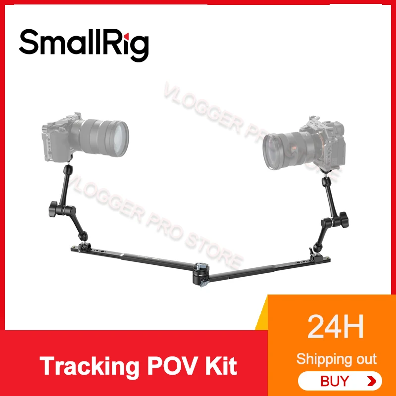 SmallRig MD4362 Tracking POV Kit Adjustable Telescopic Arm with NATO Rail for Individual/Team Handheld Filming