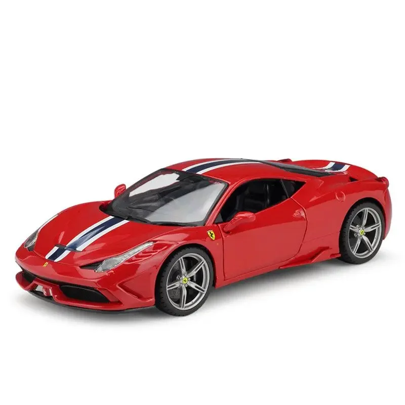 

Литой в масштабе 1:18 спортивный автомобиль Ferrari 458 Special, модель автомобиля из сплава с имитацией деликатности, статическая коллекционная игрушка, Подарочный дисплей