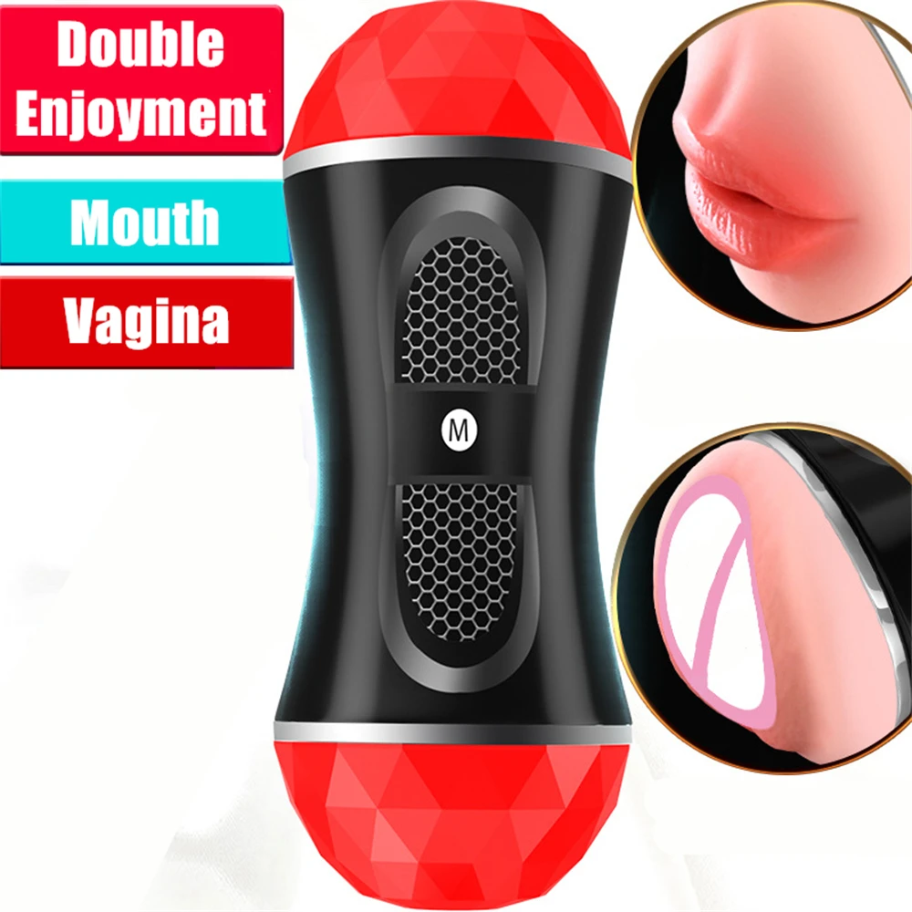 Masturbator for Men Pocket Pussy Real Mouth Vagina Vacuum Sucking Blowjob Sex Machines Male Masturbation Cup Sex Toys Adults 18