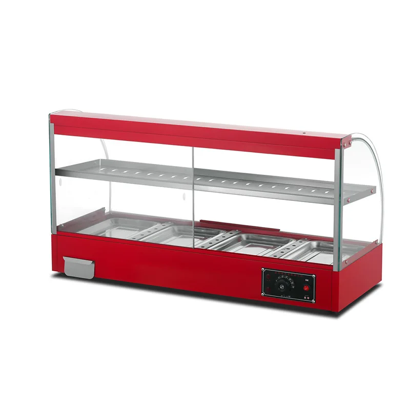 

Commercial Insulation Cabinet Heating Insulation Box Chestnut Egg Tart Bread Glass Cooking Cabinet Food Small Desktop Display