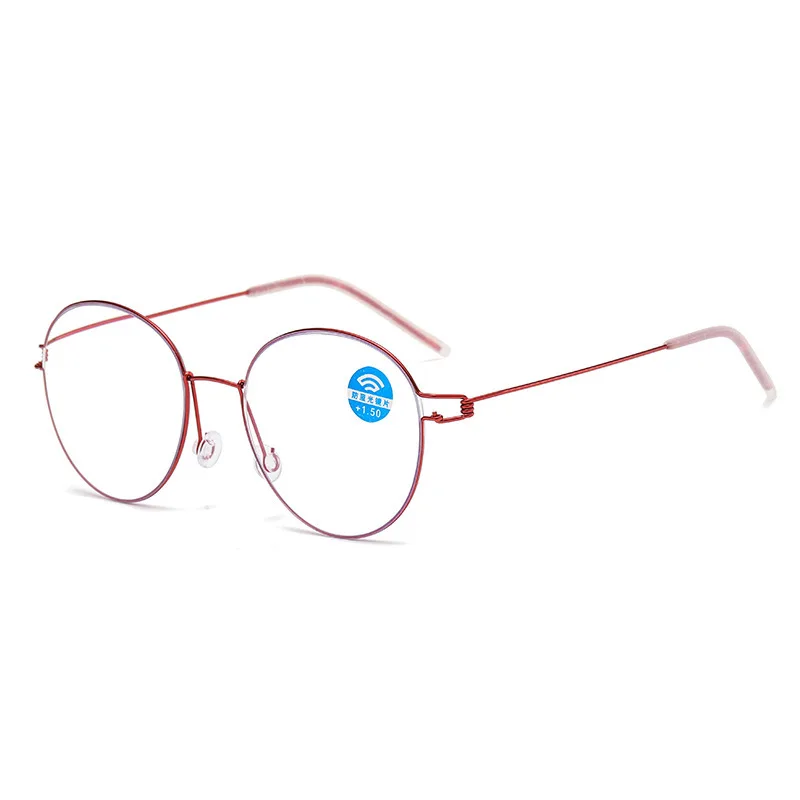 

Screwless Round Frame For Men's Grade Glasses With Prescription Lens Blue Light Reading Glasses Women's Eyewear Free Shipping 2