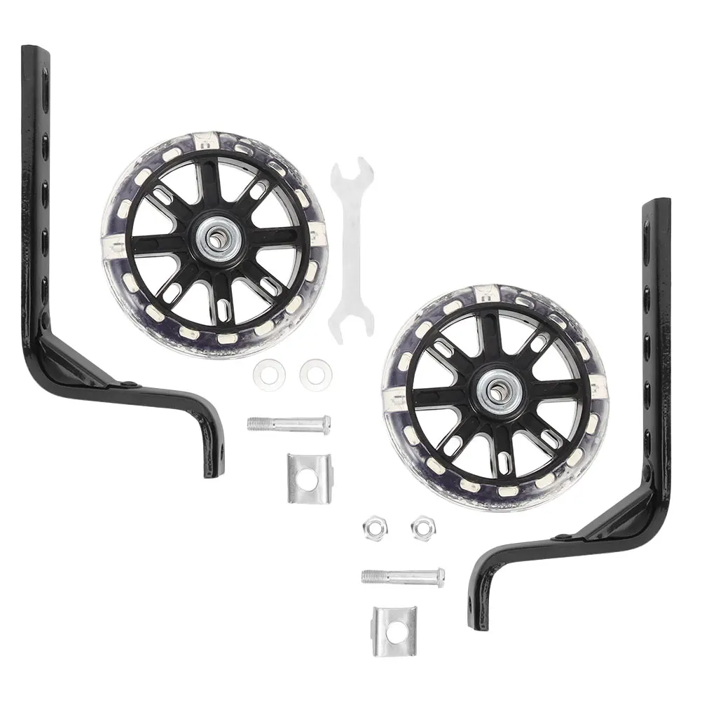 

2pcs Replaceable Bike Stabilizers 12-20 Children Auxiliary Wheels Inch Children Training Wear-resistant