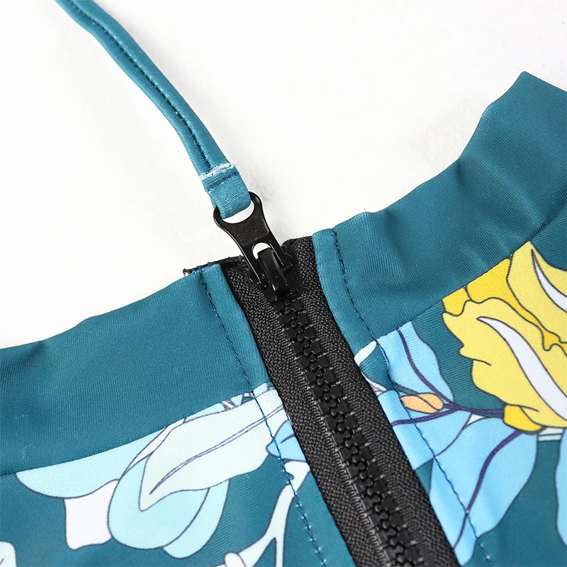 長袖ビキニワンピース水着 2026 水着女性水着水着ビーチウェアモノキニサーフィン女性水着