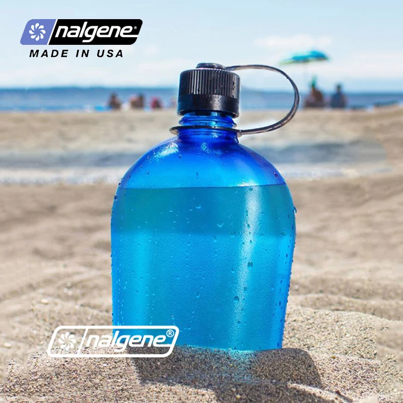 Nalgene-Sports Water Bottle, Leakproof, Outdoor, Camping, Hiking, Tritan Healthy Materials, Drinking Bottle, 1000ml