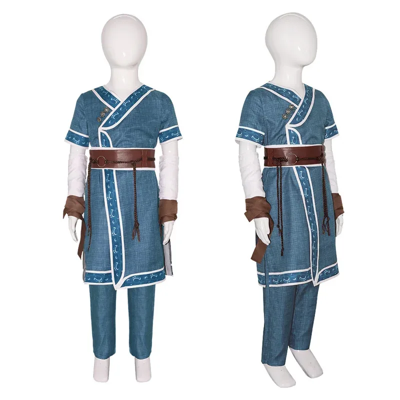 Anime Aang Costume Katara Cosplay Avatar The Last Airbender Adult Kid Outfit Carnival Role Play Uniform Men Womena;2,c'4,h.