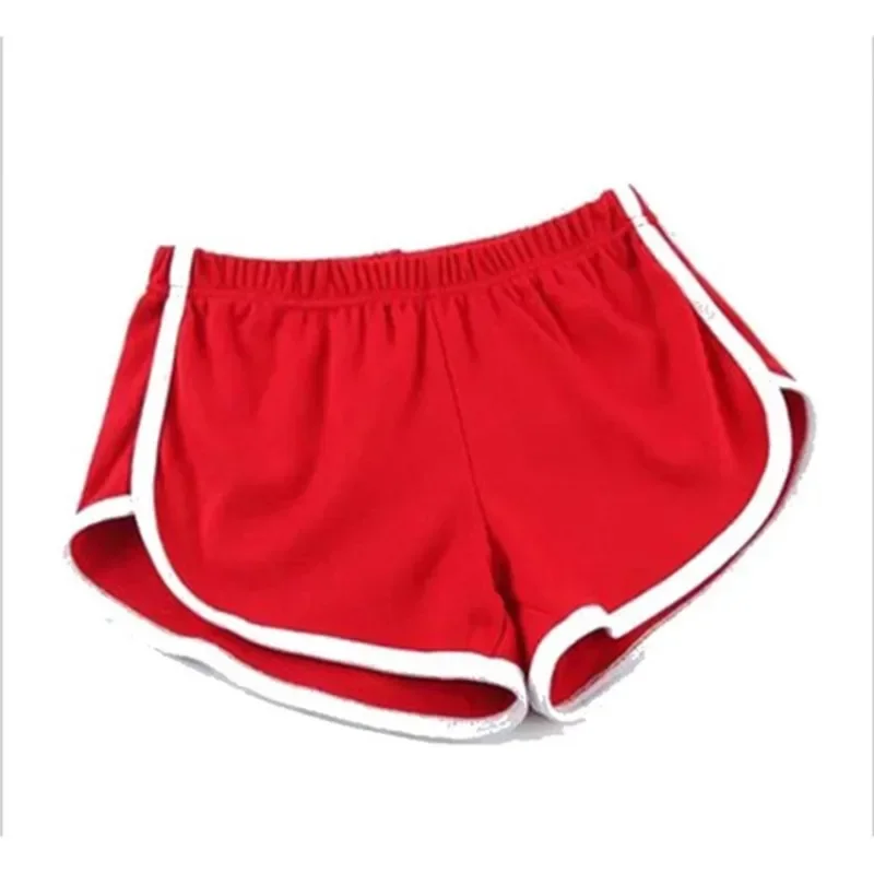 Summer Fashion Casual Bottoms Shorts Women Candy Color Breathable Shorts Casual Lady Elastic Waist Sports Short Pants