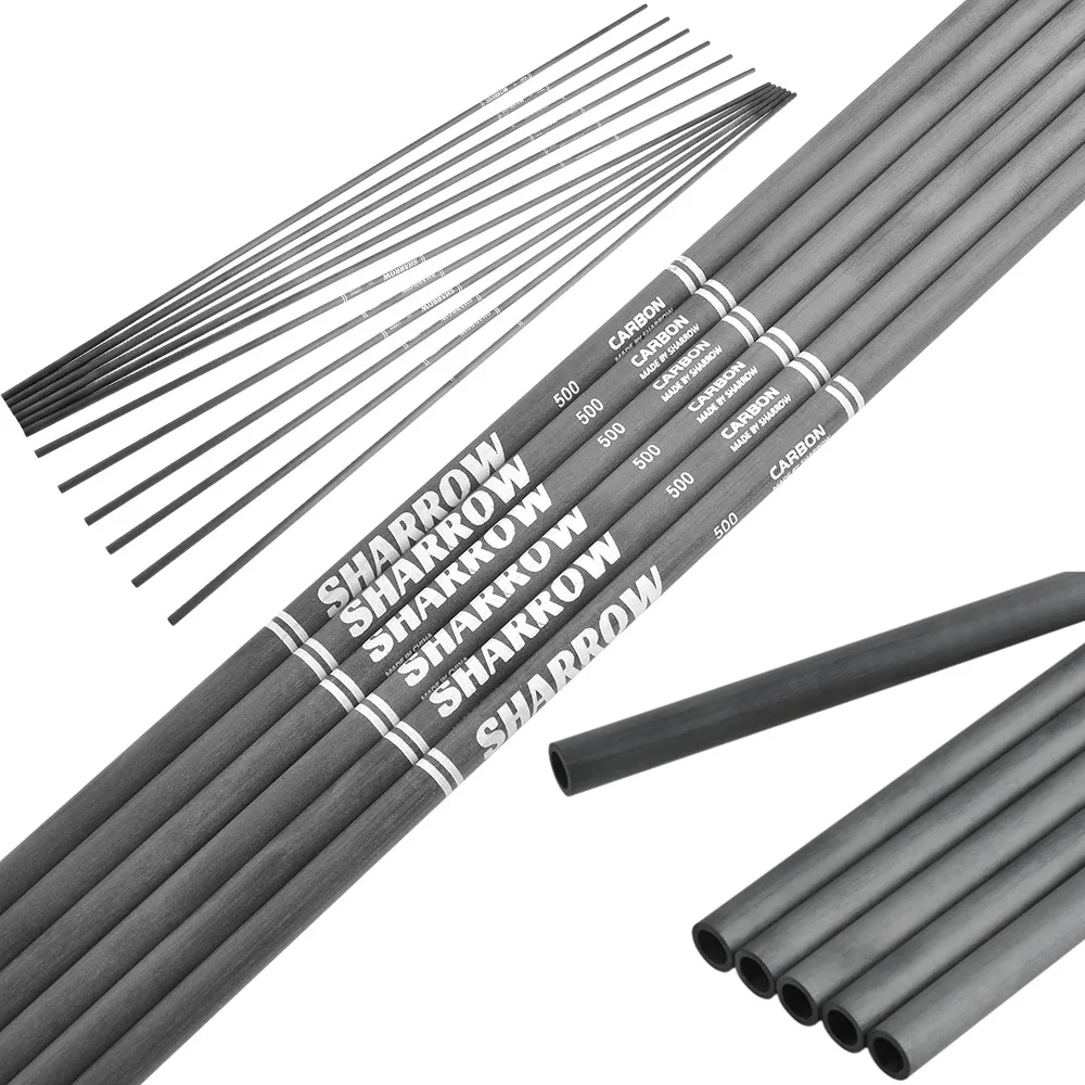 

6/12 шт. ID4,2 мм, древко для стрел из чистого углерода, позвоночник 500-1200 для блочного лука, изогнутый лук, охотничья стрельба, тренировочная стрела для стрельбы из лука, сделай сам