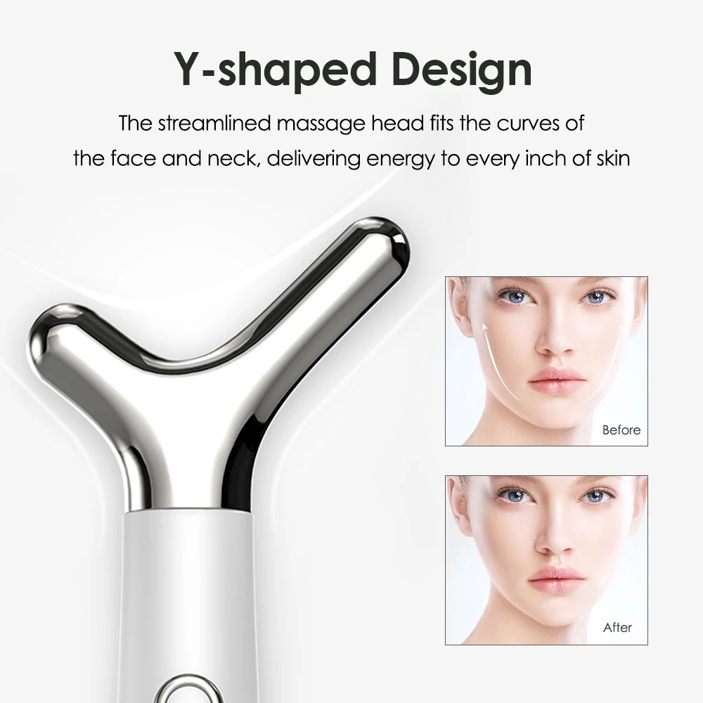 Face Slimming Device Y-shaped Face Lifted Anti Aging Wrinkle Remover Neck Facial Massager Skin Rejuvenation Face Massager