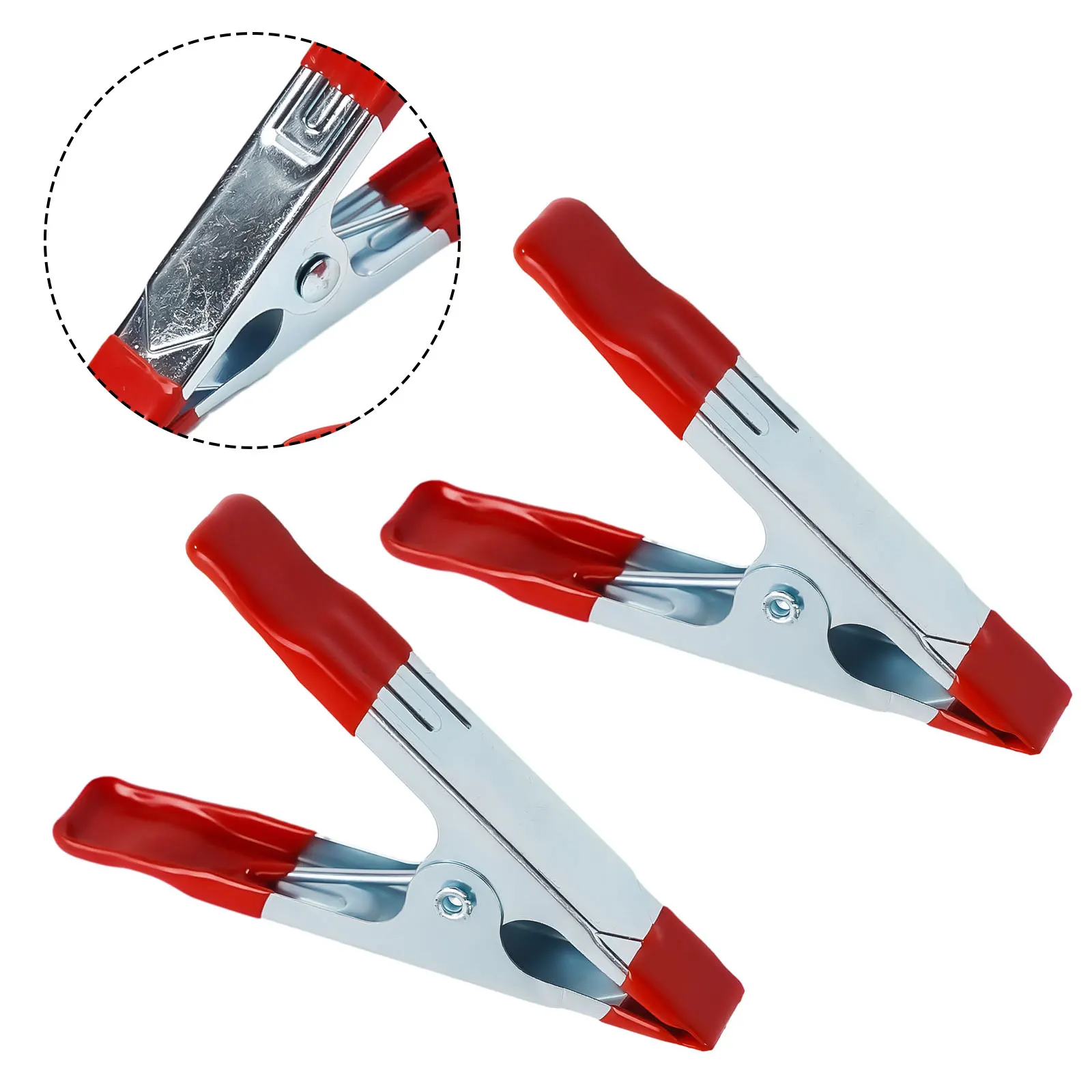 2PCS A-Shaped Clip Metal Spring Clamps Woodworking Tool Strong Fixing Clip Multi-Purpose Powerful Clamp 2/4/6 Inch