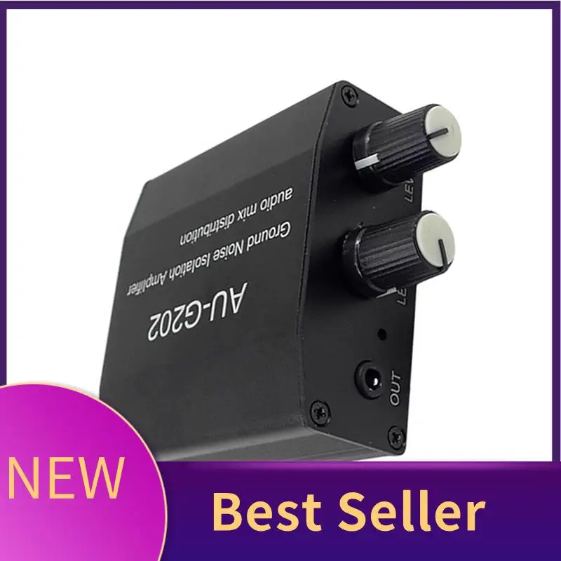 M07K-AUG202 Audio Mixer Distributor DC5-18V Ground Noise Lsolatioh Verstärker Dual Channel 2 In 2 Out Verstärker