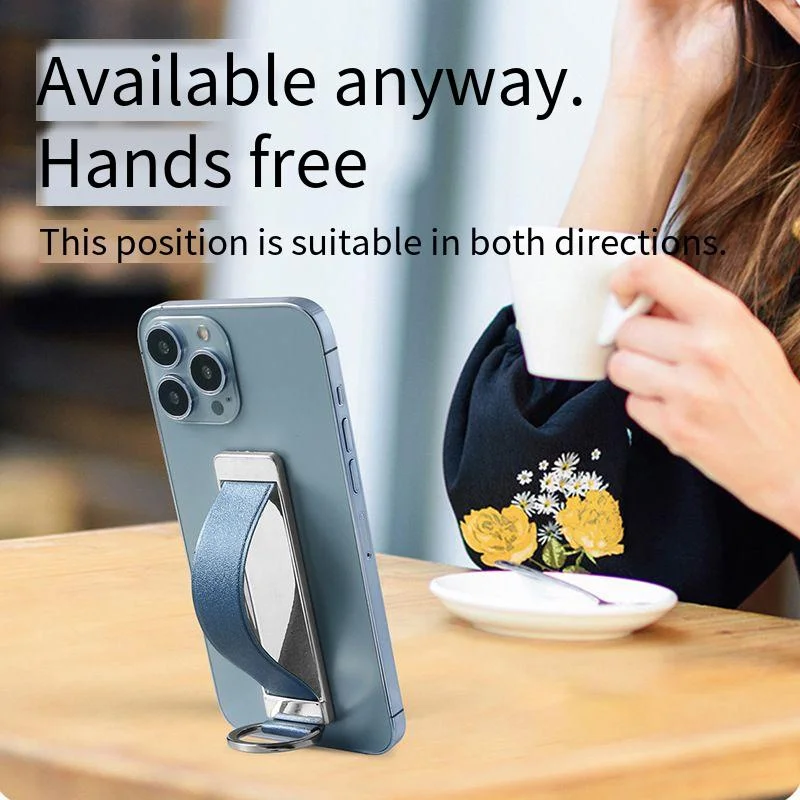 

Держатель для телефона «свободные руки», персонализированная откидная подставка, съемная Кожаная подставка для телефона из поликарбоната, держатель для задней части смартфона для iPhone