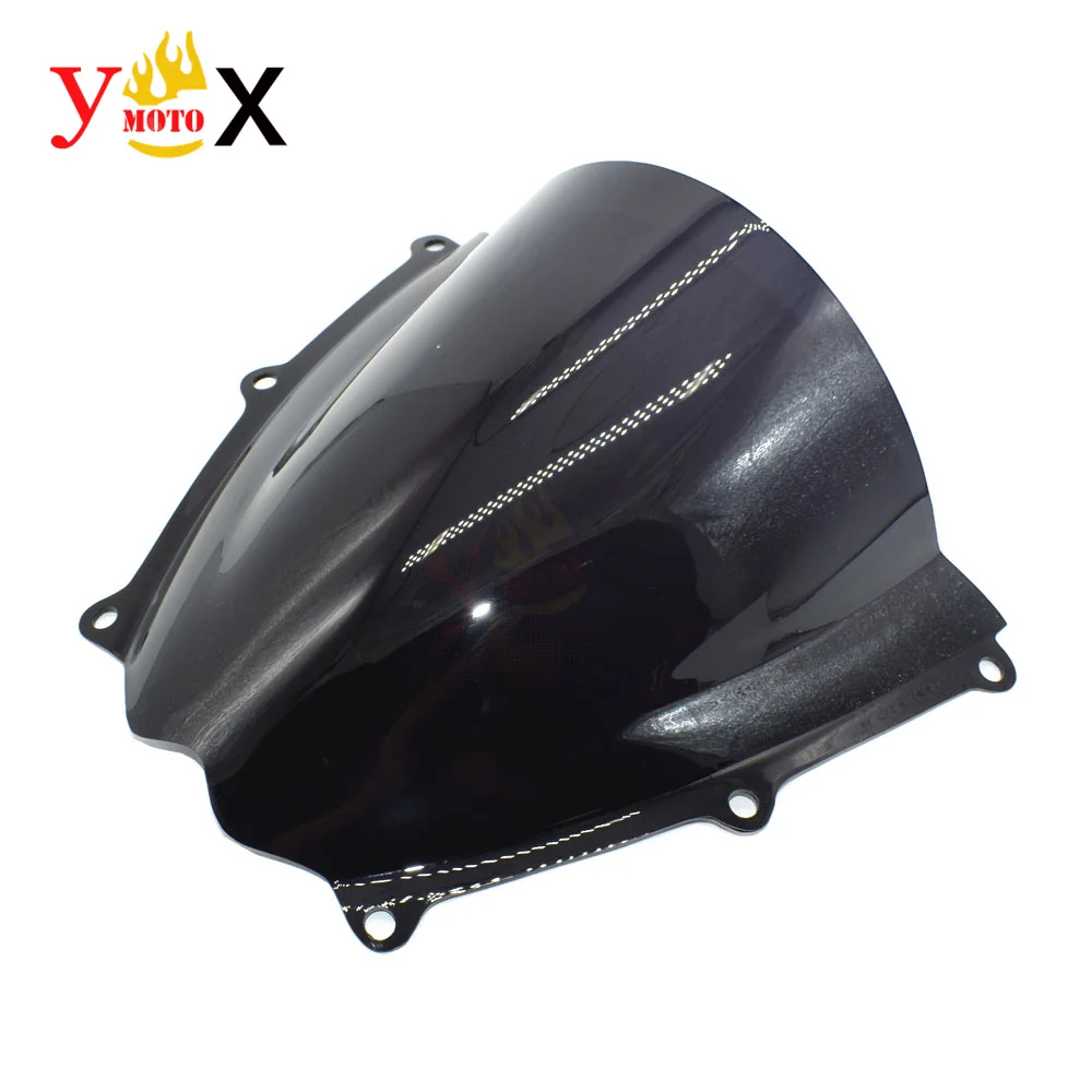 K7 GSX-R1000 07-08 Black/Clear/Yellow Motorcycle Windscreen Windshield Glass Deflector For Suzuki GSXR1000 GSXR 1000 2007-2008