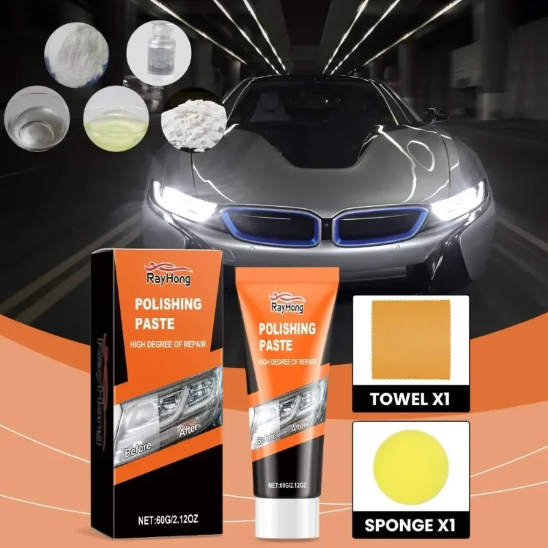 Auto Headlight Polishing Repair Kit Renovation Cleaning Brightening Beauty Paste Headlight Restoration Kits Auto Accessoires