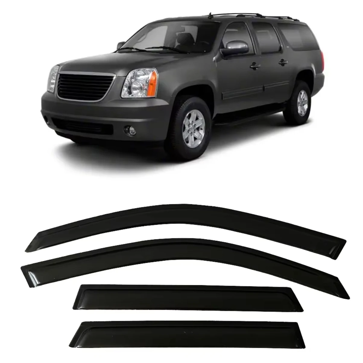 

Window Visor for GMC YUKON XL 2007 2008 2009 2010 2011 2012 2013 2014 Wind Deflectors Rain Guards Door Visor Vent Shades