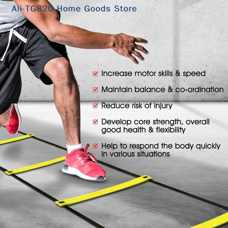 [تي جي 820] سلالم رشاقة بأشرطة - مراجعة Agility Ladder Speed وسعره