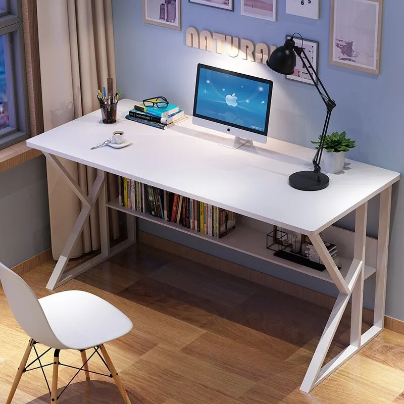 Bureaux d'étude minimalistes, bureau de jeu, bureau d'ordinateur personnalisé du milieu du siècle, meubles de lecture à proximité, Mesa Escritorio