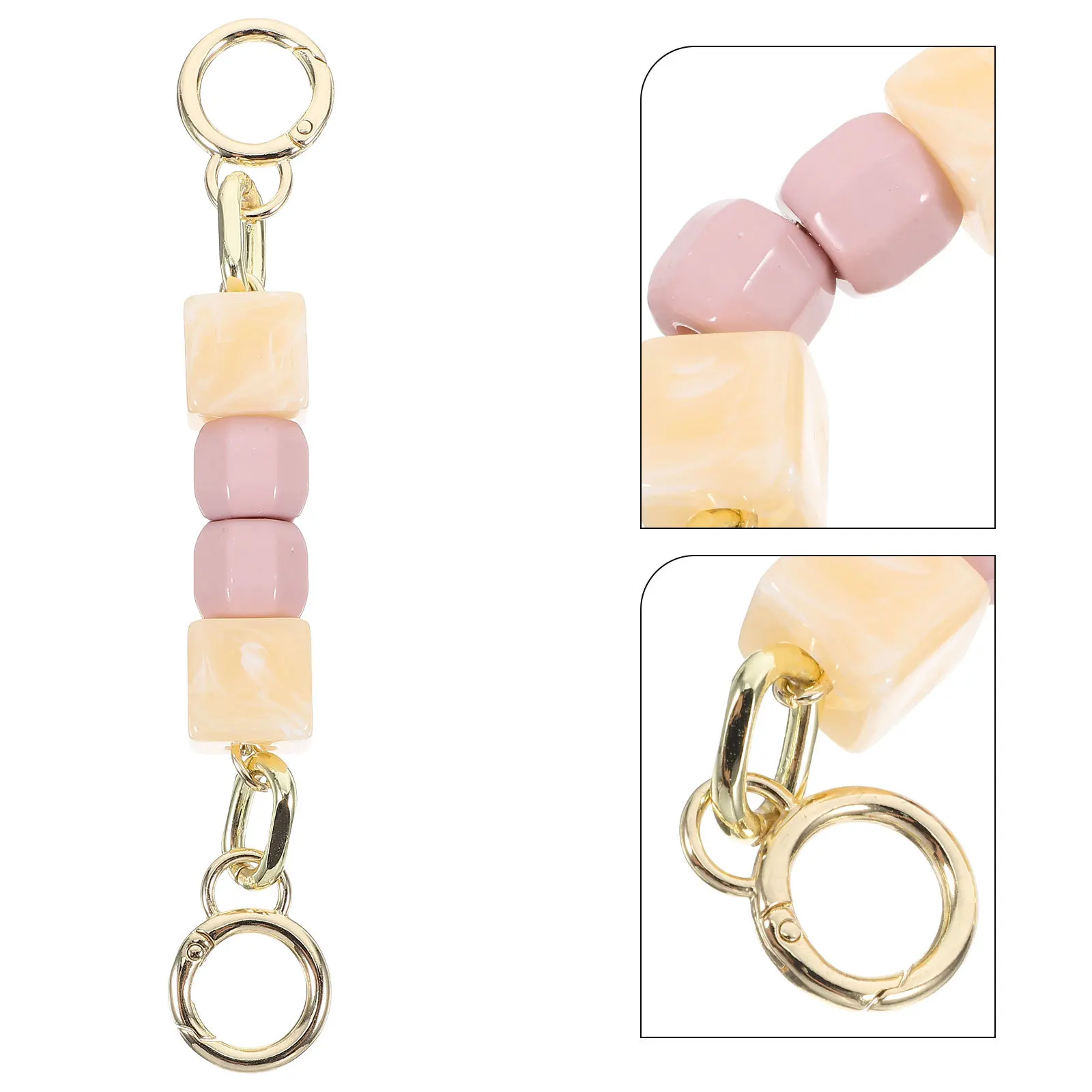 캔디 펄 연장 체인 가방 스트랩 장식용 교체용 핸드백 스트랩 숄더 스트랩 지갑 체인 피팅