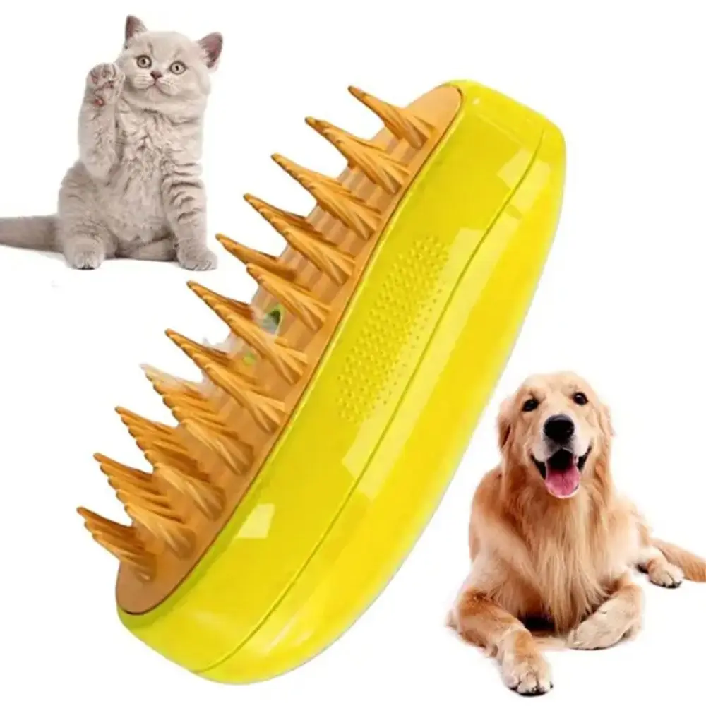 

Anti Flying Hair Cat Steam Brush New 3 In1 Pet Hair Removal Comb Pet Electric Spray Massage Comb