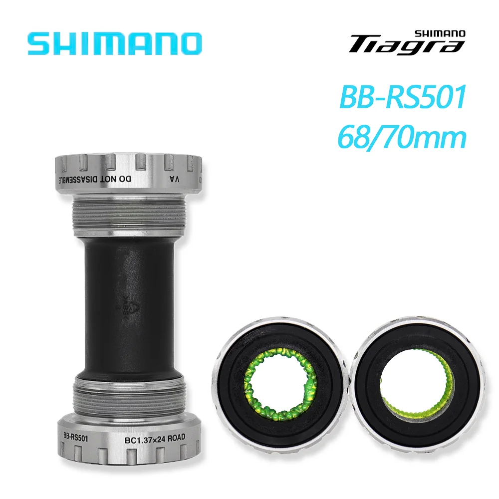 SHIMANO TIAGRA BB-RS501 Road Bicycle Bottom Braket 68/70 mm Shell Width Bracket Bicycle Original Parts