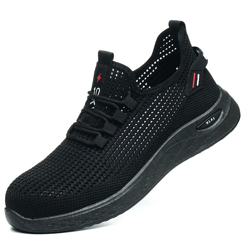 big size mens casual plastic toe covers working safety shoes summer breathable tooling security sneakers worker footwear protect