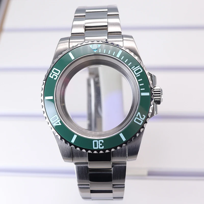 Obudowa do zegarka typu diver 40mm 20ATM, bransoleta, bezel C3, szkło szafirowe, pasuje do mechanizmów NH35, NH36, NH34, NH38, 8215, Eta2824, części i akcesoria do zegarków SUB.