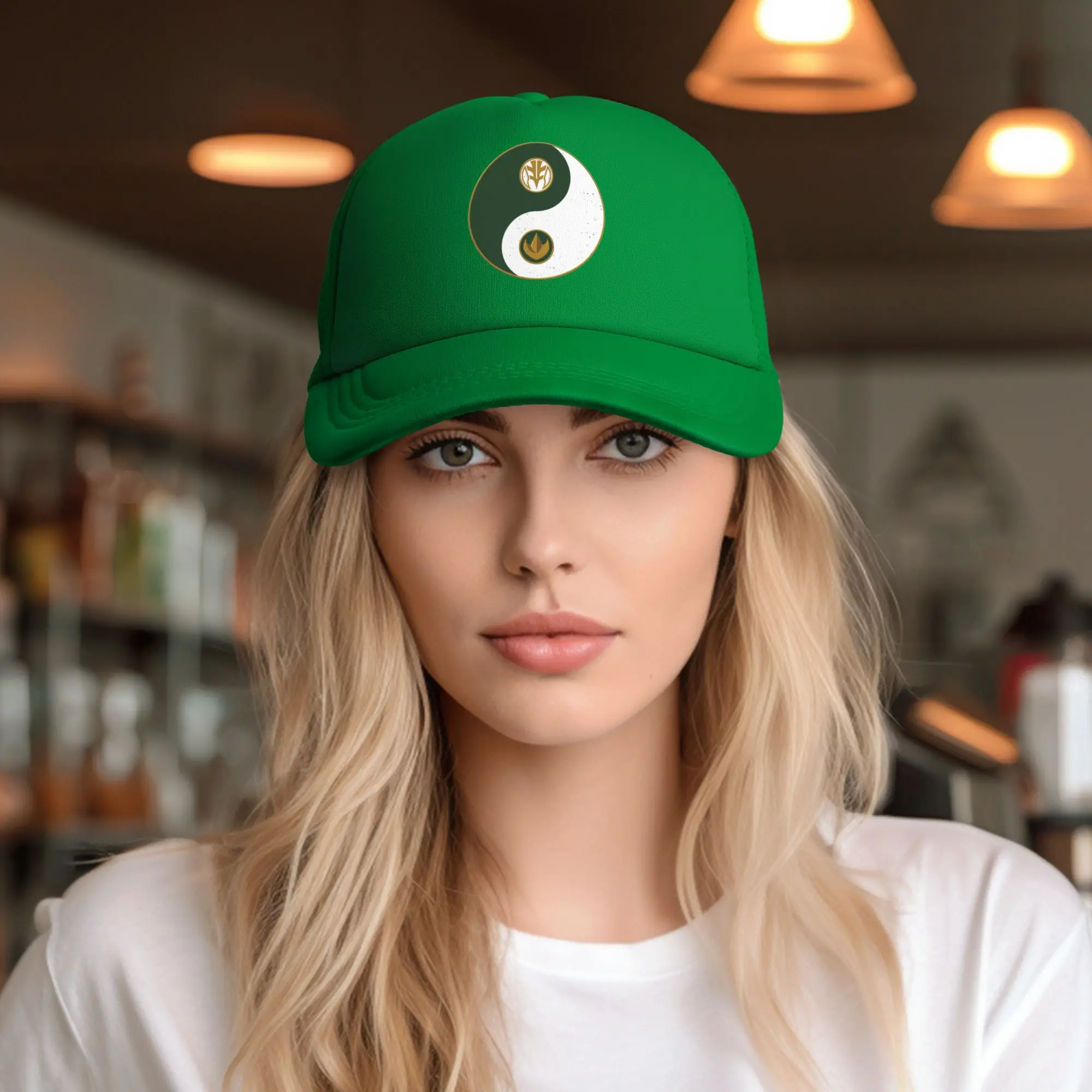 Adult Power Rangers Balance  Trucker Hat Outdoor Mesh Baseball Caps Polyester  Hats Adjustable Fishing Hat Summer view 2