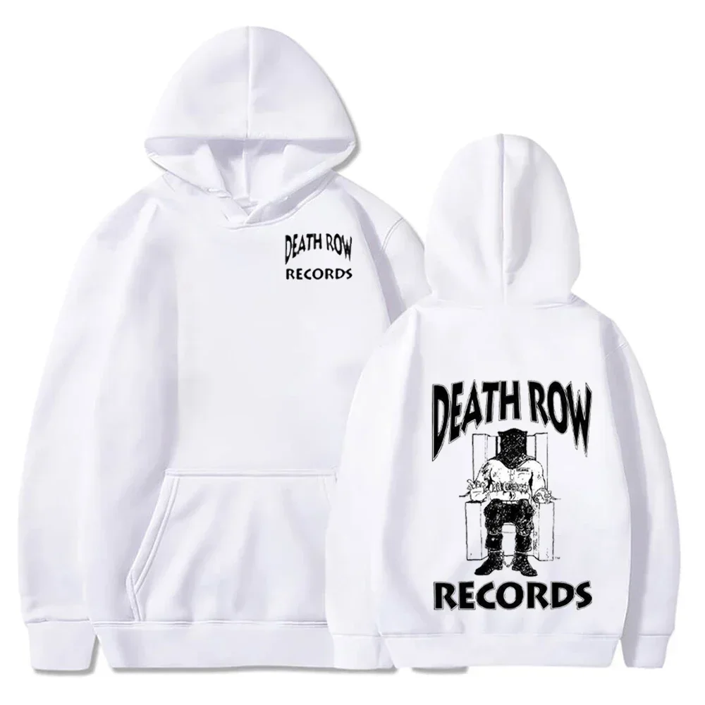 Death Row Records Hoodies Spring Autumn Fleece Hoodie Pullover Fashion Men Women Loose Hooded Sweatshirts Hip Hop Streetwear Top