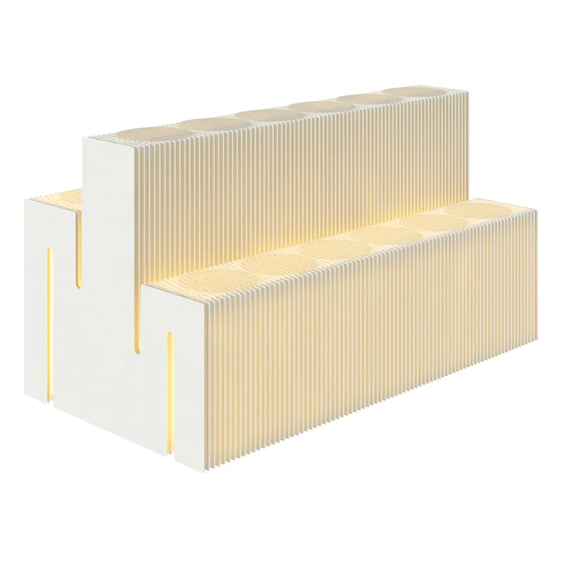 

Multifunctional high and low three-layer display rack products jewelry bag display rack