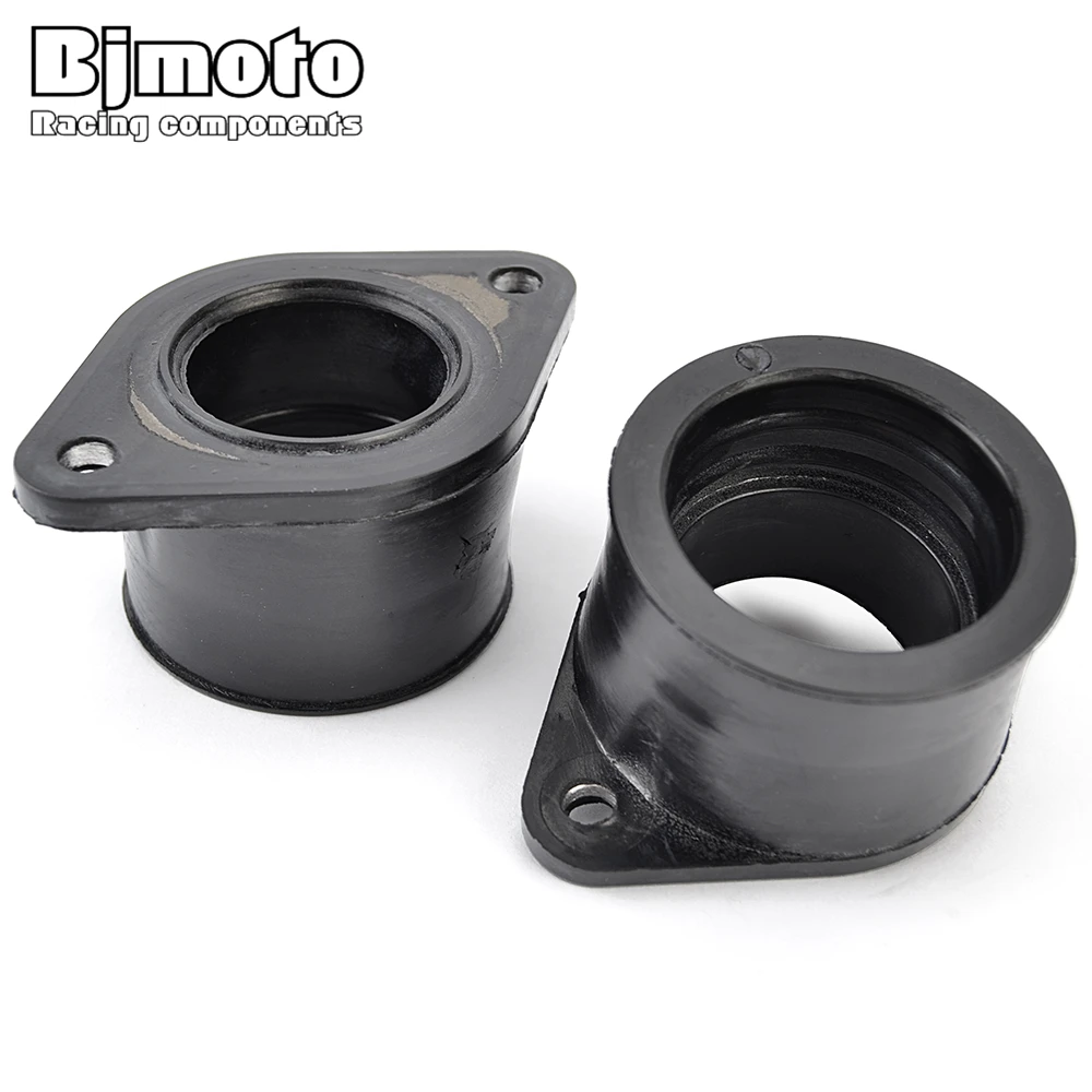 2 Pcs KZ400 Carburetor Interface Adapter Intake Manifold For Kawasaki KZ400 Special 1974 1975 1976 1977 1978 16065-037